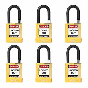 ABUS Keyed Padlock 3/4 W x1-1/2 H Shackle PK6, 459T79
