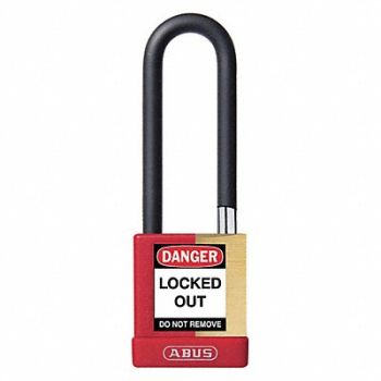 ABUS Keyed Padlock 3/4 W x 3 H Shackle, 459T81