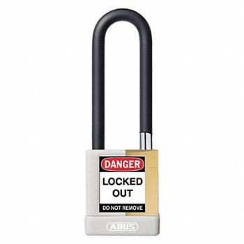 ABUS Keyed Padlock 3/4 W x 3 H Shackle, 459T87