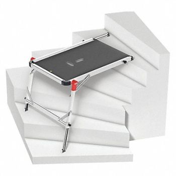 HAILO Ladder Platform 330 lb Ld Cap. Aluminum, 459V12