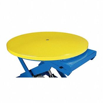 BISHAMON Scissor Lift Table 3000 lb Turntable, 45A267