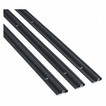 NATIONAL GUARD Weatherstrip 3/16in. Vinyl Black, 45AC12