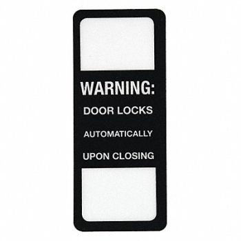 NATIONAL GUARD Security Label 2 15/16 x 1 1/4in Acrylic, 45AC55