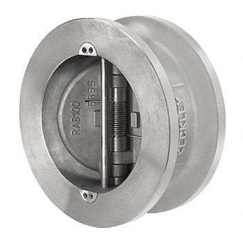 KECKLEY Wafer Check Valve Carbon Steel 6 Flange, 45AL39