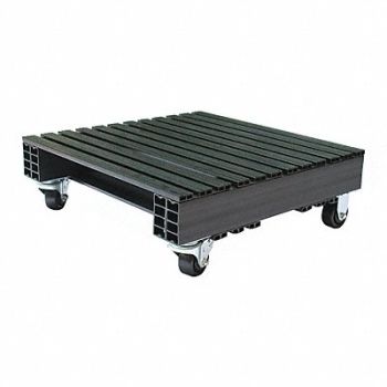 GRAINGER APPROVED Pallet 24in.Lx24in.Wx9in.H with Casters, 45AM61