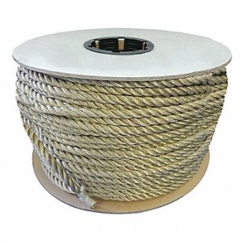 GRAINGER APPROVED Rope 600ft Tan 300lb. Polyprpylne, 45AV07