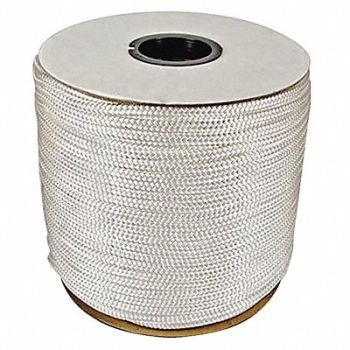 GRAINGER APPROVED Rope 600ft Wht 1820lb. Nylon, 45AV61
