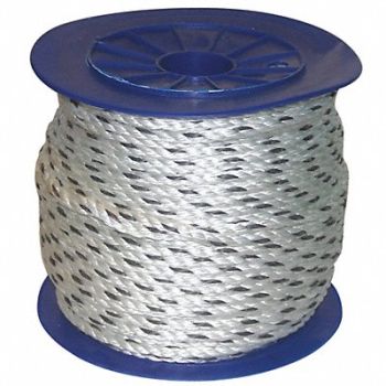GRAINGER APPROVED Rope 600ft Blk/Wht 1/2 in Dia Cmposite, 45AV40