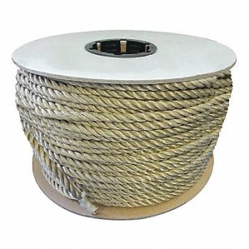 GRAINGER APPROVED Rope 1200ft Tan 90lb. Polyprpylne, 45AV23