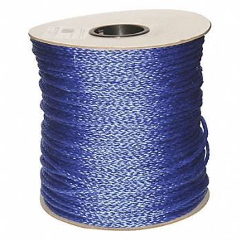 GRAINGER APPROVED Rope 1000ft Bl Polyprpylne, 45AV34