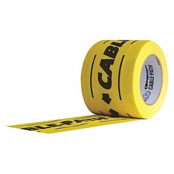 PROTAPES Gaffer s Tape Black/Yellow 6inx30 yd, 45AW60