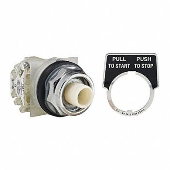 SCHNEIDER ELECTRIC Non-Illuminated Push Button No Lens, 45C519