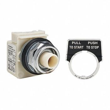 SCHNEIDER ELECTRIC Illum Push Button Operator 30mm Red, 45C524