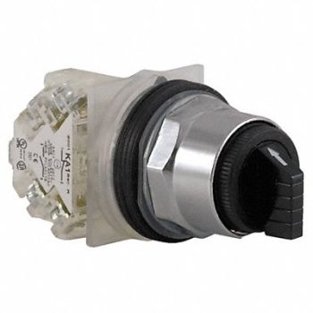 SCHNEIDER ELECTRIC Non-Illum Selectr Swtch 30mm 3 Pos Lever, 45C539