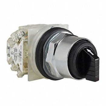 SCHNEIDER ELECTRIC Non-Illum Selectr Swtch 30mm 3 Pos Lever, 45C546
