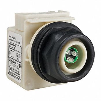SCHNEIDER ELECTRIC Pilot Light LED Green 120VAC/DC No Lens, 45C621