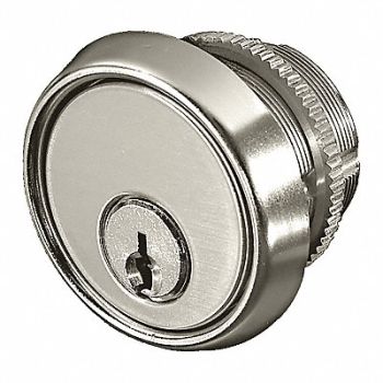 SECURITRON Mortise Cylinder SS Mfr No MK 2 Keys, 45CF65