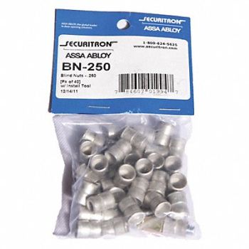 SECURITRON Blind Nut Steel 40 Pack/Collapsing Tool, 45CG38