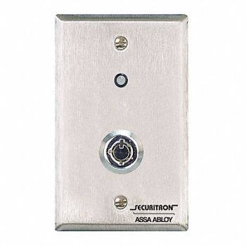 SECURITRON Tubular Keyswitch SS 7A Alternate, 45CG70