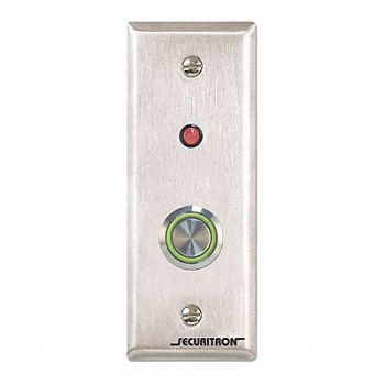 SECURITRON Push to Exit Button SPDT Narrow Stile 4A, 45CG68