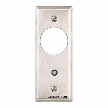 SECURITRON Mortise Keyswitch SS Momentary 5A, 45CG74