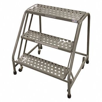 COTTERMAN Rolling Ladder 30 in.H x 30 in.W 3 Steps, 45CJ19