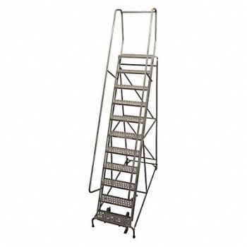 COTTERMAN Rolling Ladder 140 in.H 450lb Perforated, 45CJ21