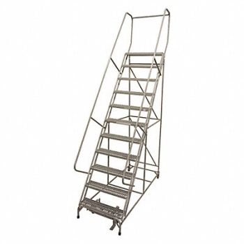 COTTERMAN Rolling Ladder 162in.H x 32in.W Serrated, 45CJ42
