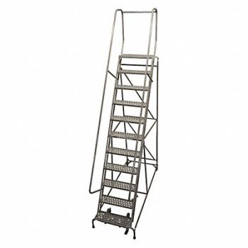 COTTERMAN Rolling Ladder 140inH PowderCoated 59deg, 45CJ81