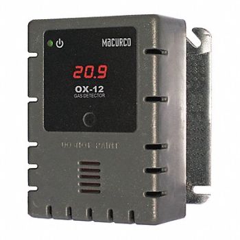 MACURCO Fixed Gas Detector O2 0 to 25% vol., 45CJ96