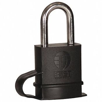 BEST Padlock 7/8 in Rectangle Silver, 45CK71