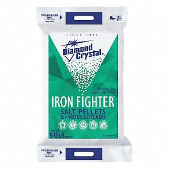 DIAMOND CRYSTAL Water Softener Salt 50 lb Pellets, 45CL36