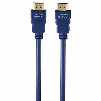 SPECO TECHNOLOGIES HDMI Cable 50 ft L Blue Triple SHLD, 45CP86