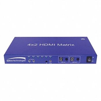 SPECO TECHNOLOGIES HDMI Matrix 5-7/8inLx10-7/8inWx1-1/4inH, 45CP99