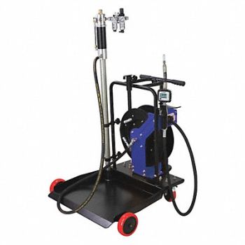 WESTWARD Oil Pump and Hose Reel Kit 55 gal, 45CT52