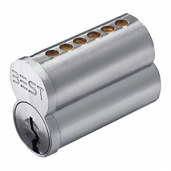 BEST Interchangeable Core Satin Chrome 6 Pins, 425P78