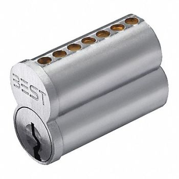 BEST Interchangeable Core Satin Chrome 7 Pins, 425R13