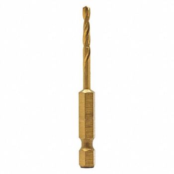 DEWALT Drill Bit 2-45/64 in L HSS 9/64 inSize, 45CY61