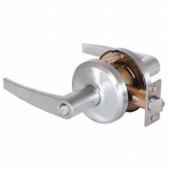 STANLEY Door Lever Lockset Satin Chrome, 402U66