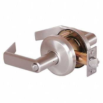 STANLEY Door Lever Lockset Satin Nickel, 402U56
