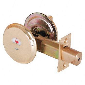 STANLEY Deadbolt QDB2 Bright Brass Medium-Duty, 45DF69
