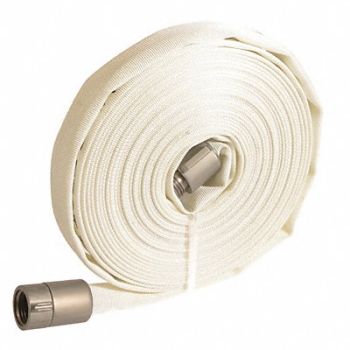 GRAINGER APPROVED Wildland Fire Hose 1 ID x 100 ft, 45DV06