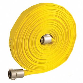GRAINGER APPROVED Wildland Fire Hose 1 ID x 100 ft, 45DV07