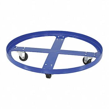 GRAINGER APPROVED Drum Dolly Blue 28 in dia 900 lb., 45EC85