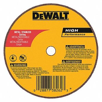 DEWALT CutOff Wheel A24R 4 x1/8 x3/8 19000rpm, 45EG66