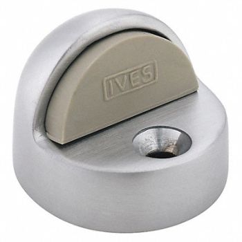 IVES Dome Door Stop 2in.Lx1-3/4in.W, 45EG84