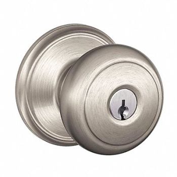 SCHLAGE Knob Lockset Mechanical Entrance Grd. 1, 45EH03