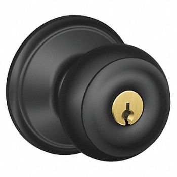 SCHLAGE Knob Lockset Mechanical Entrance Grd. 1, 45EH16