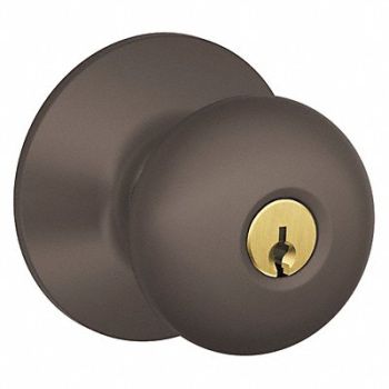 SCHLAGE Knob Lockset Mechanical Entrance Grd. 1, 45EH30
