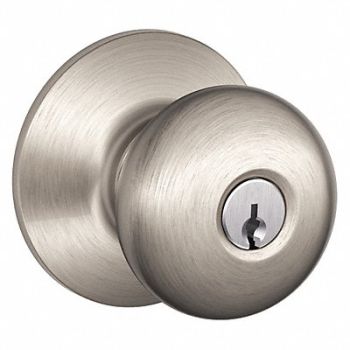 SCHLAGE Knob Lockset Mechanical Entrance Grd. 1, 45EH31